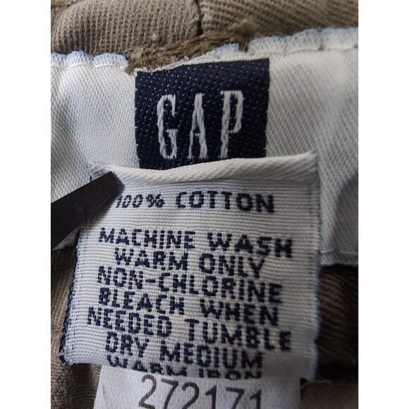 Gap Cargo Shorts Mens 32 Green Casual Hike Outdoor Y2K Gorpcore Thick Cotton - Picture 7 of 9